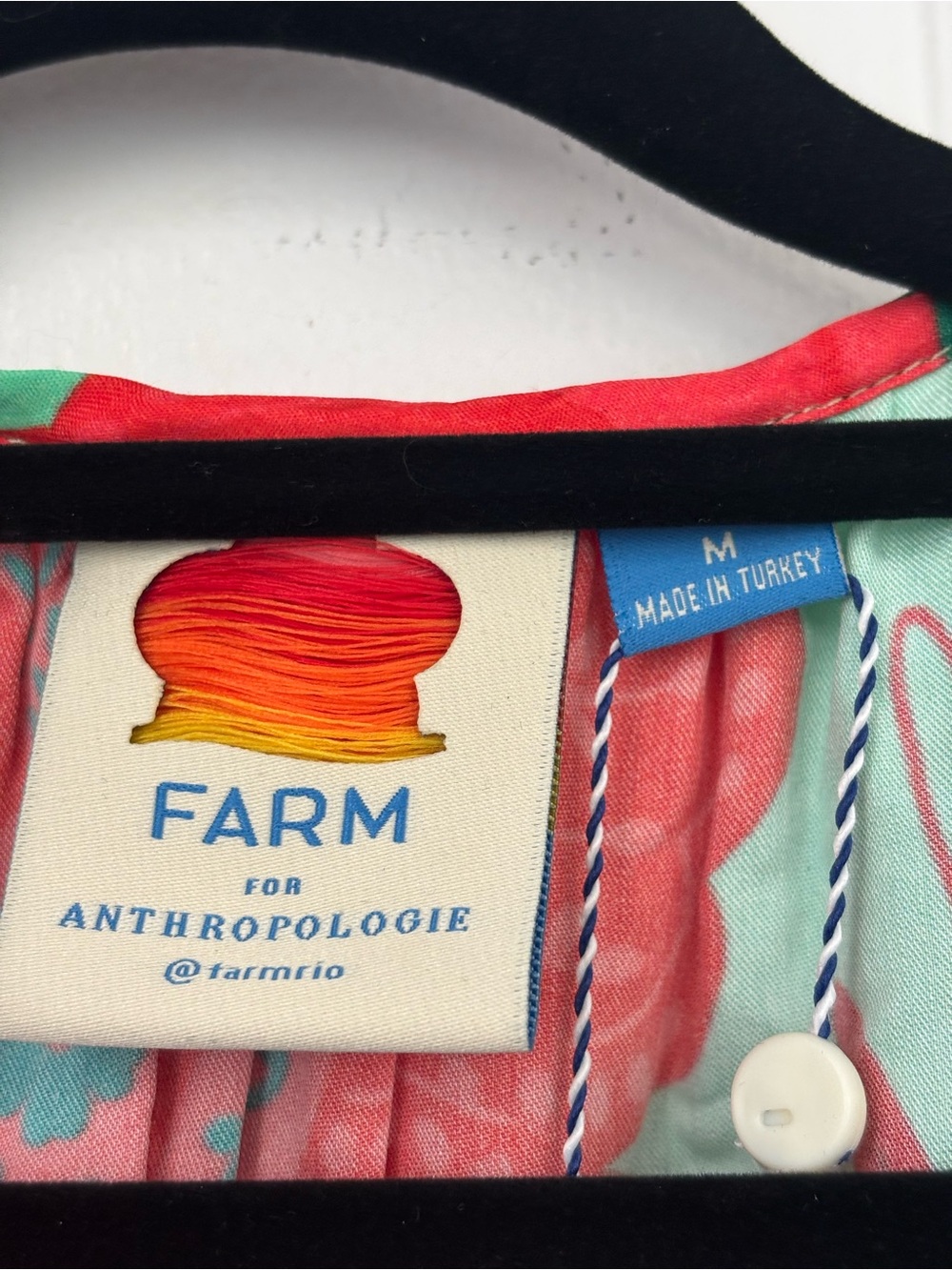 NWT retail $248 size M #Anthropologie,#FarmRio. Poppy Print Maxi Dress. - Picture 8 of 8